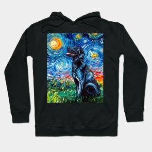 Black Labrador Night Hoodie